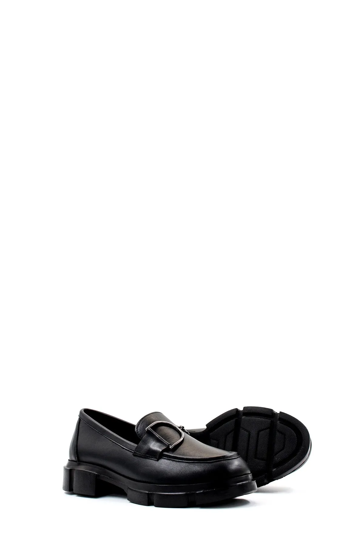 FST Genuine Leather Women's Casual Shoes 408ZA708-504 Black - Dublin