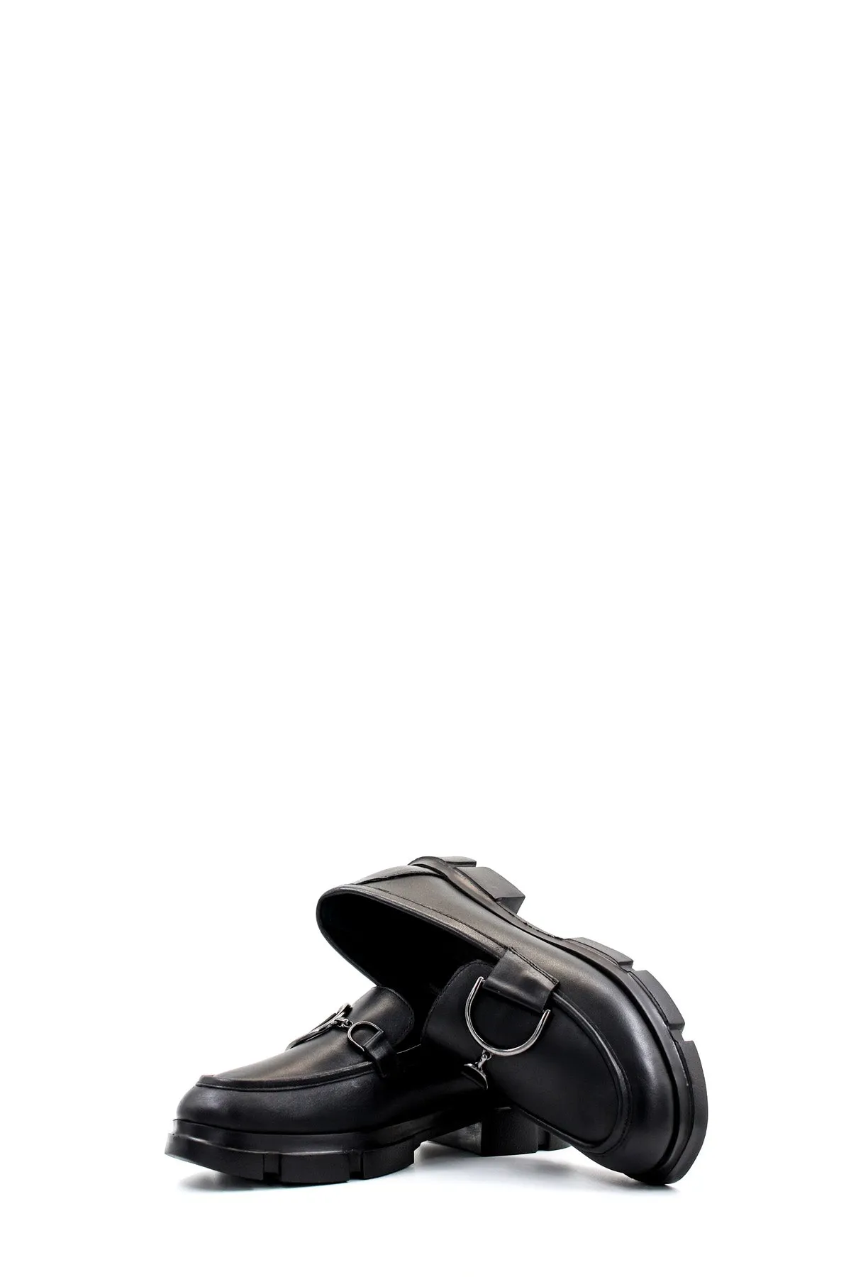 FST Genuine Leather Women's Casual Shoes 408ZA708-504 Black - Dublin