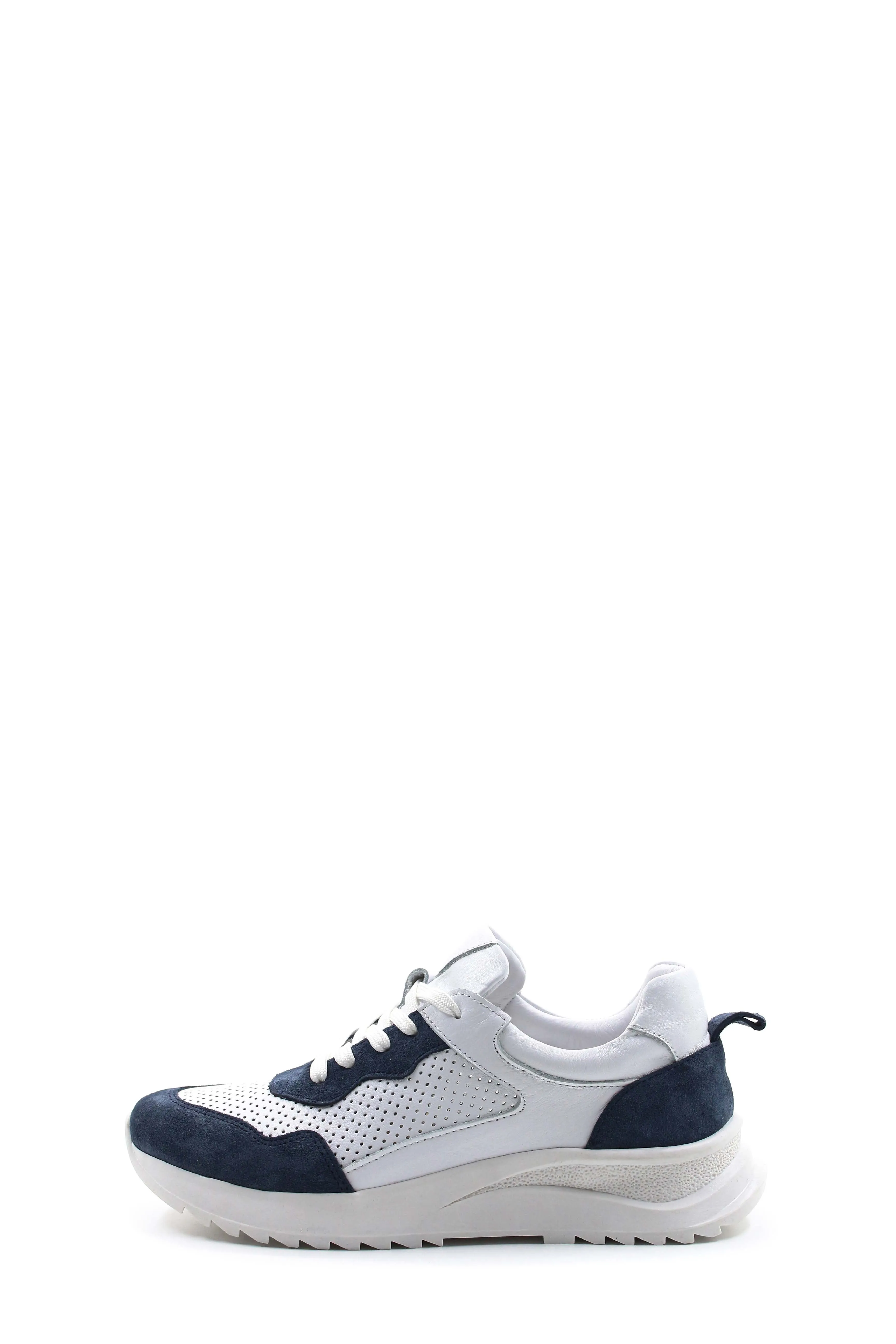FST Genuine Leather Women's Casual Shoes 757ZA24036 Denim White - Feltham