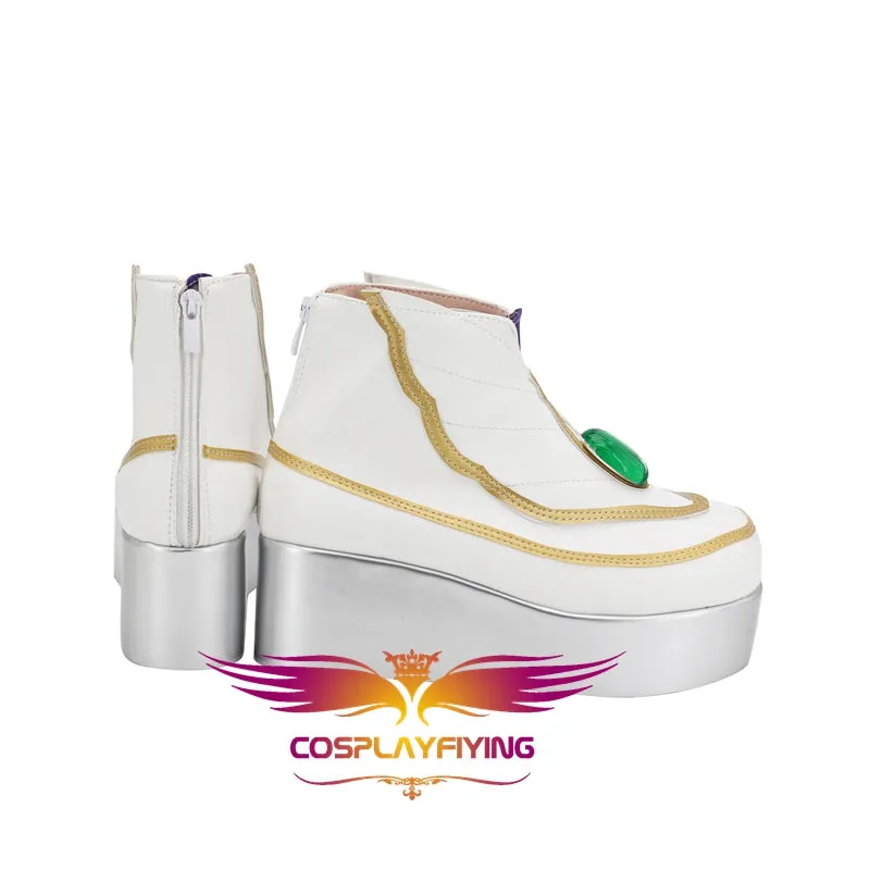 Game FGO Fate/Grand Order Caster Leonardo da Vinci Cosplay Shoes Boots Custom Made for Adult Men and Women Halloween Carnival