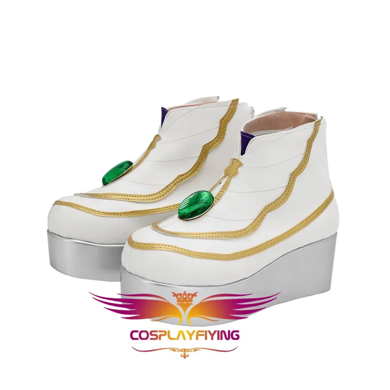 Game FGO Fate/Grand Order Caster Leonardo da Vinci Cosplay Shoes Boots Custom Made for Adult Men and Women Halloween Carnival