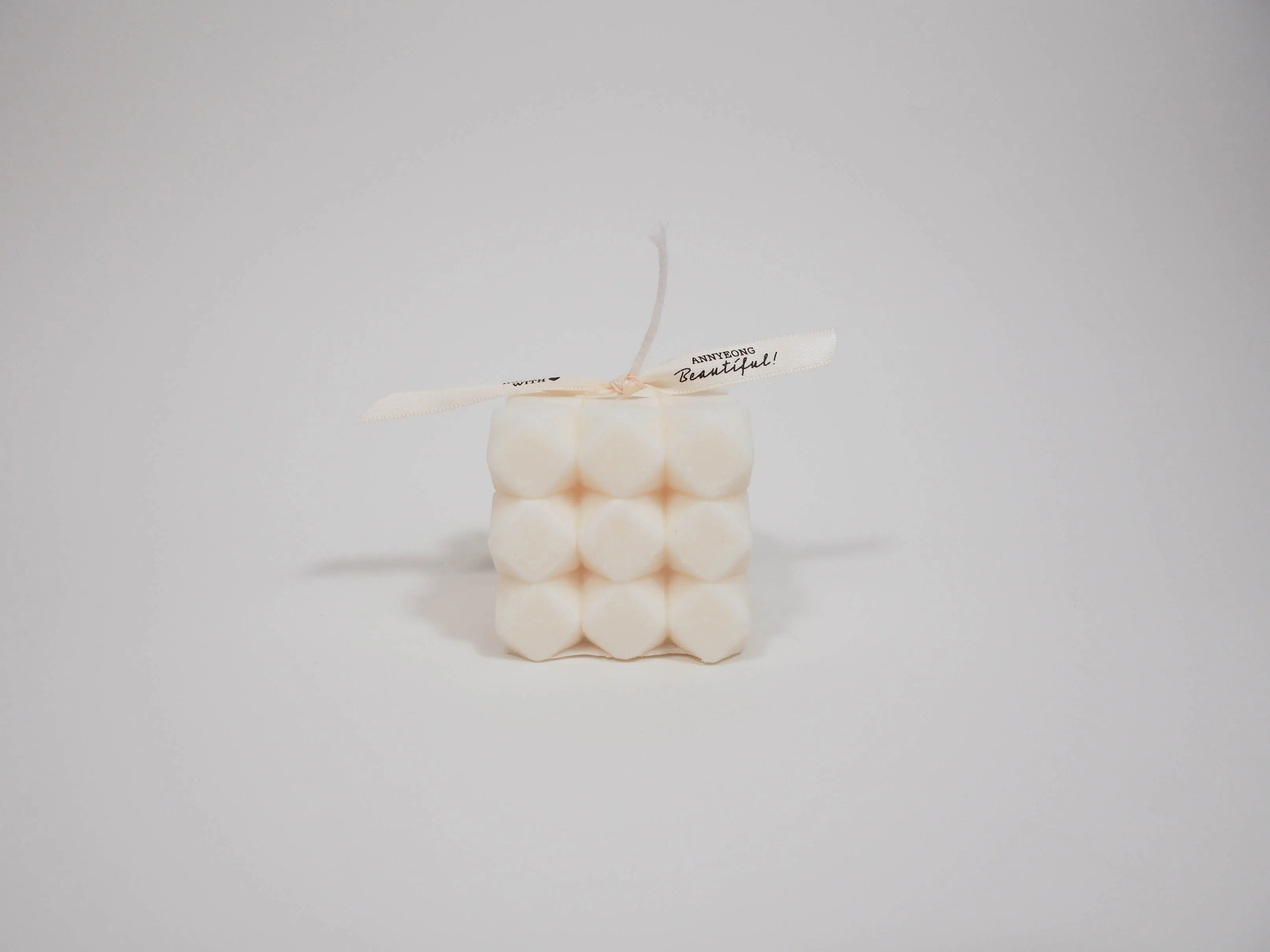 Geometric Bubble Candle
