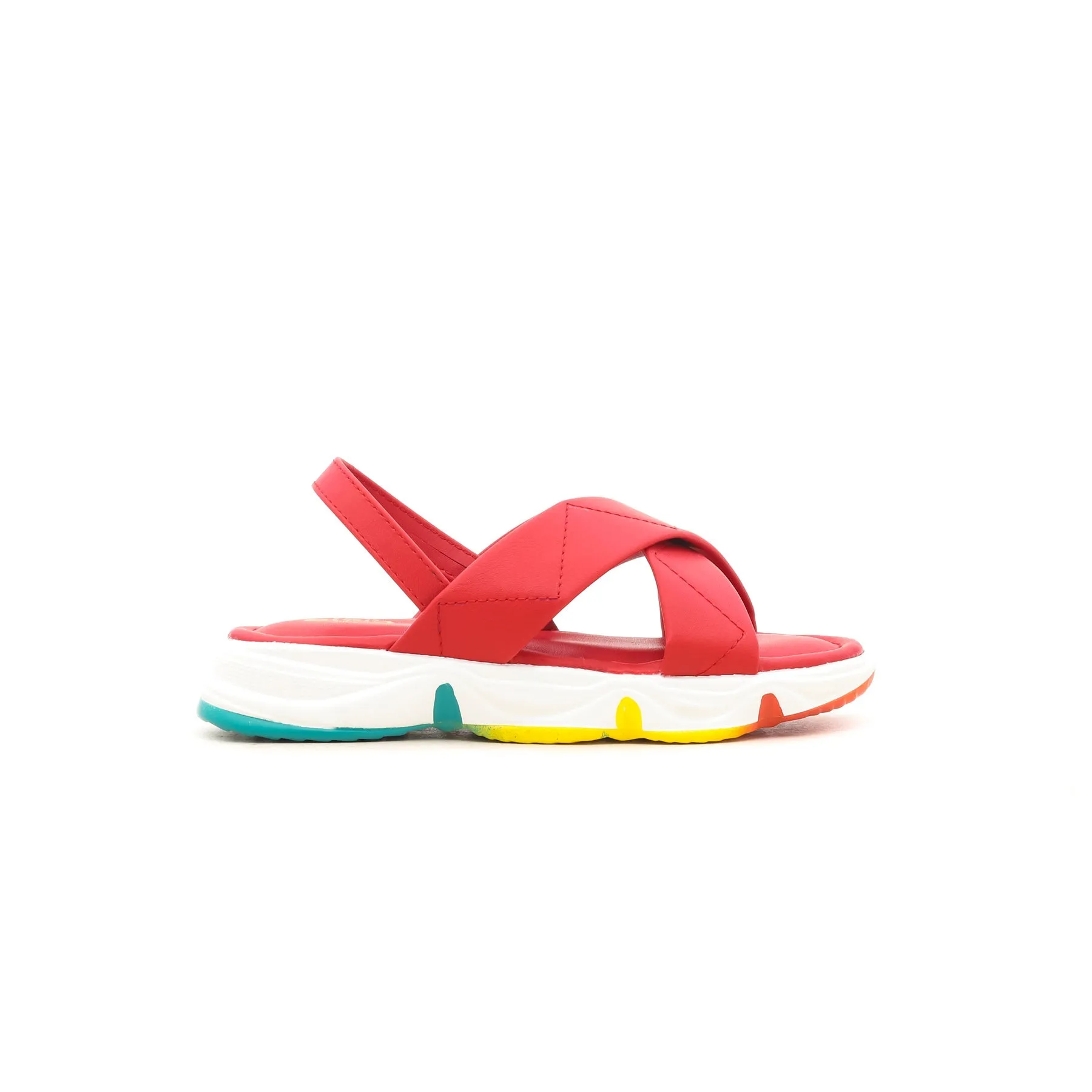 Girls Red Casual Sandal KD7654