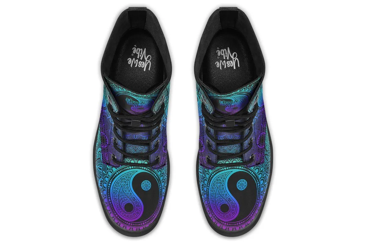 Green Purple Mantra Yin Yang