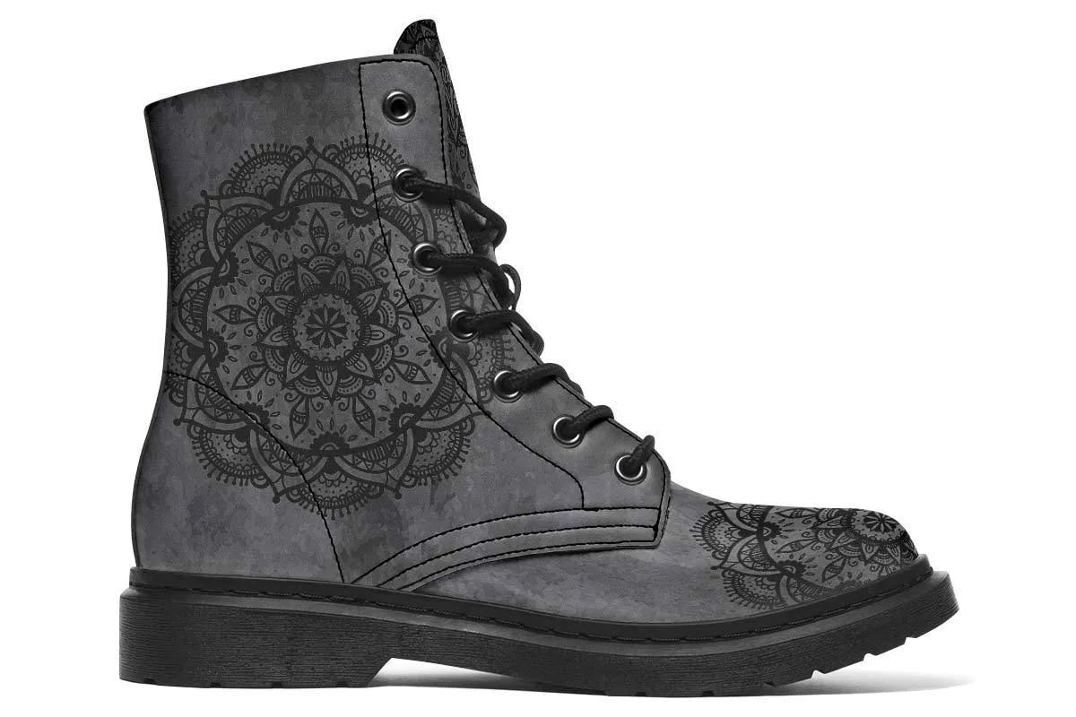 Grey Boho Mandala Love