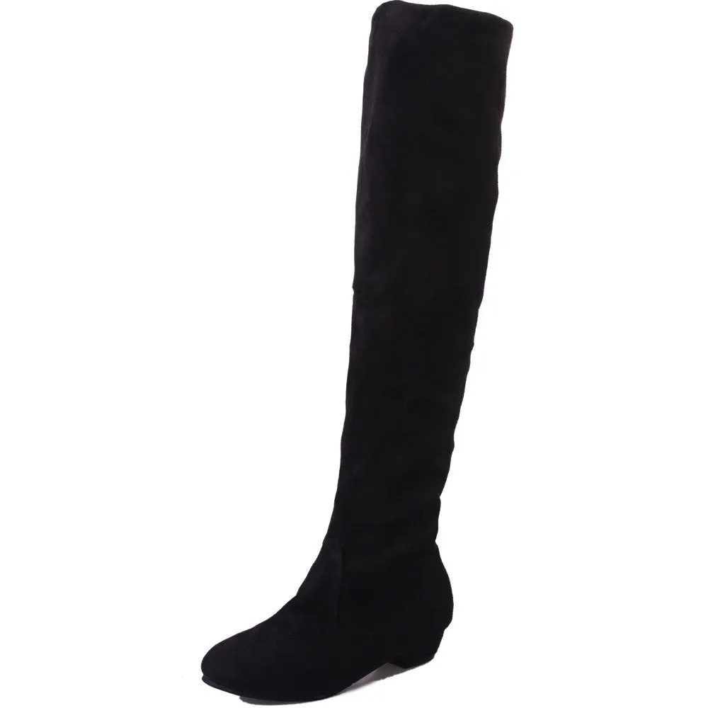 High Leg Suede Boots