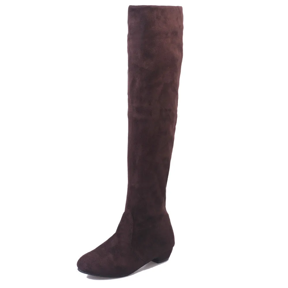 High Leg Suede Boots