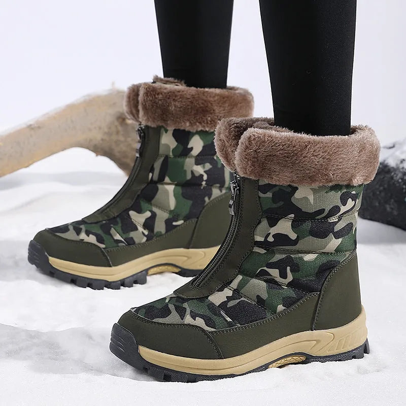 High Top Winter Boots Womens Puffy