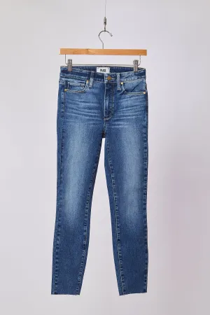 HOXTON SKINNY HEM CUT MED WASH