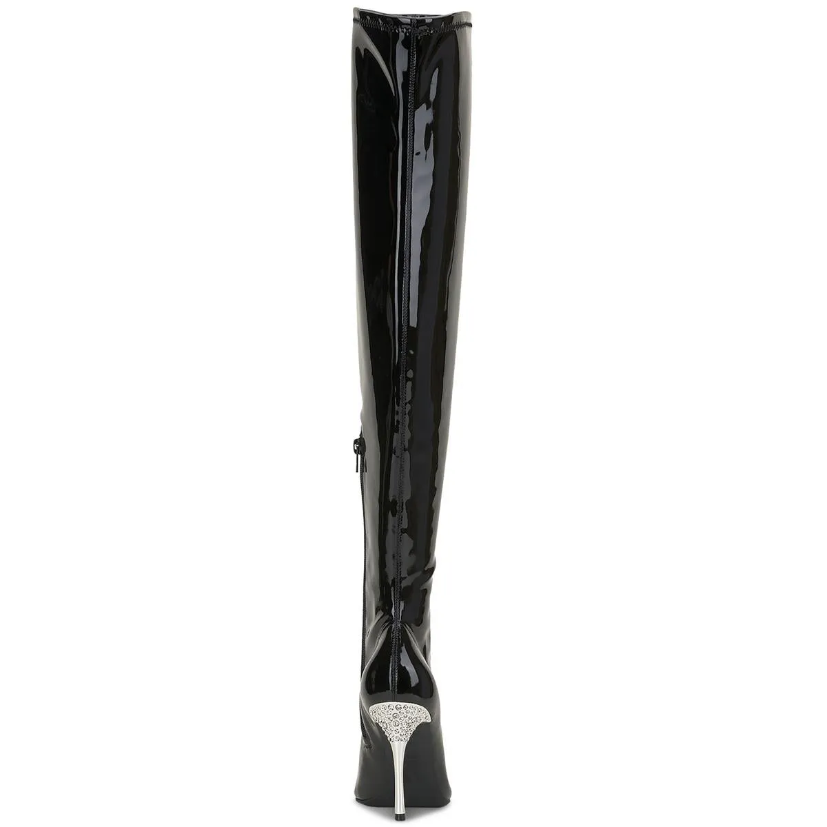 INC Womens Romina Patent Metallic Thigh-High Boots
