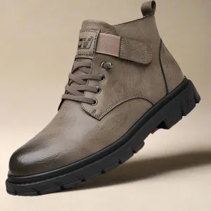 INSTOCK-Men's leather genuine leather high-top boots