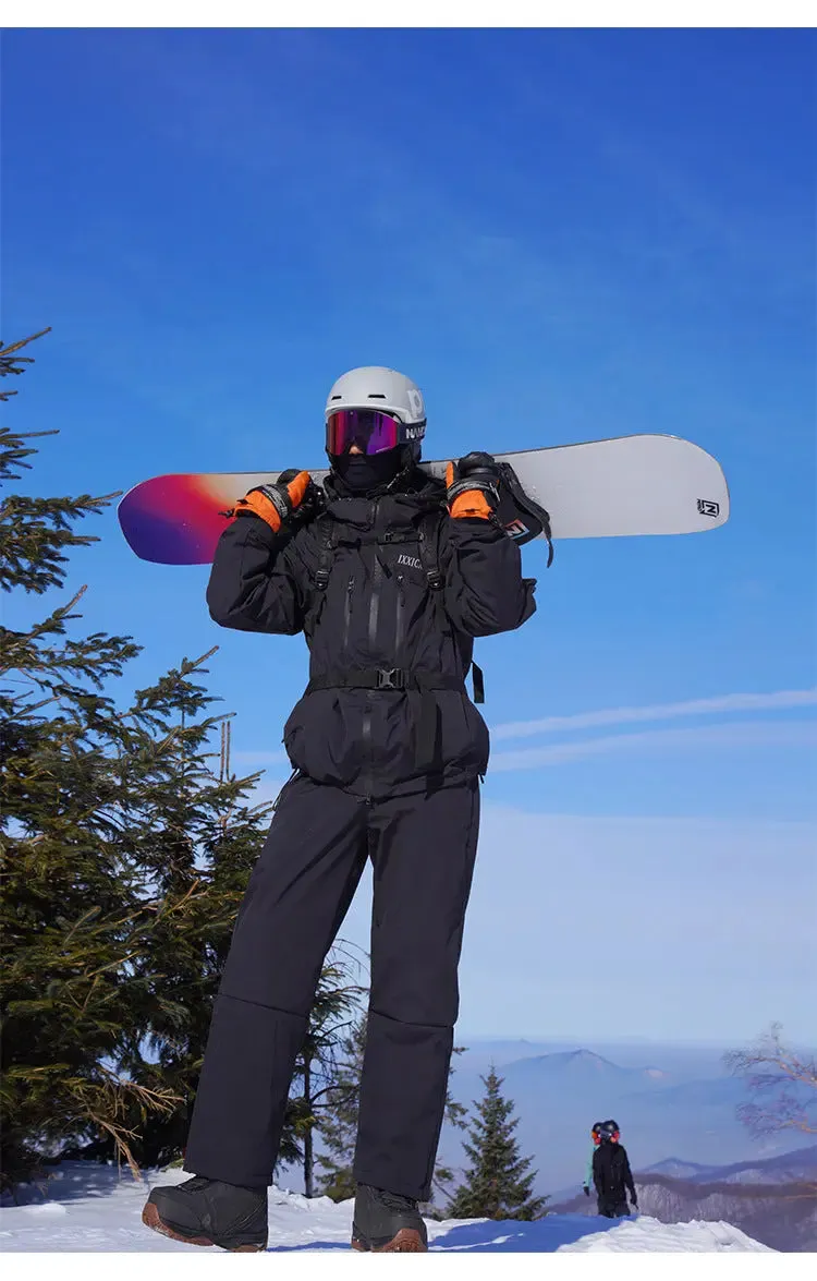 Insulated Ski Jacket & Pants Set Winter Outwear for Sports