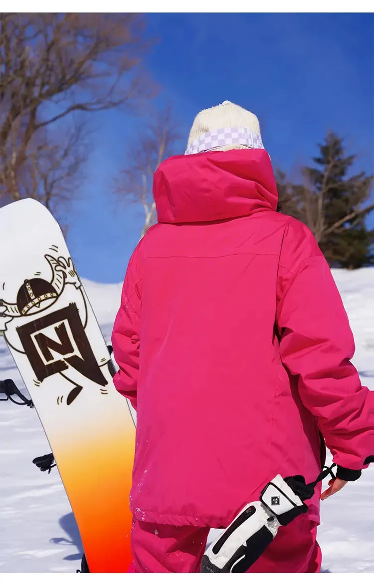 Insulated Ski Jacket & Pants Set Winter Outwear for Sports