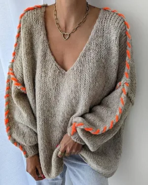 Ivyshape | Baggy Long Sleeve Sweater