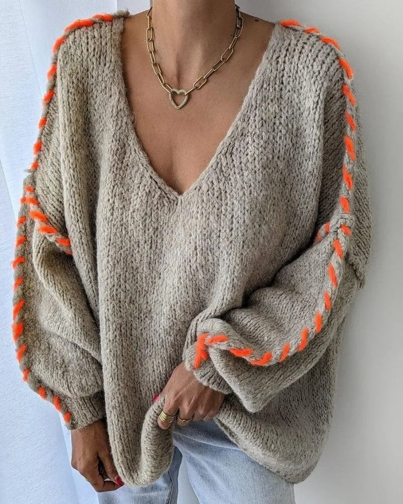 Ivyshape | Baggy Long Sleeve Sweater
