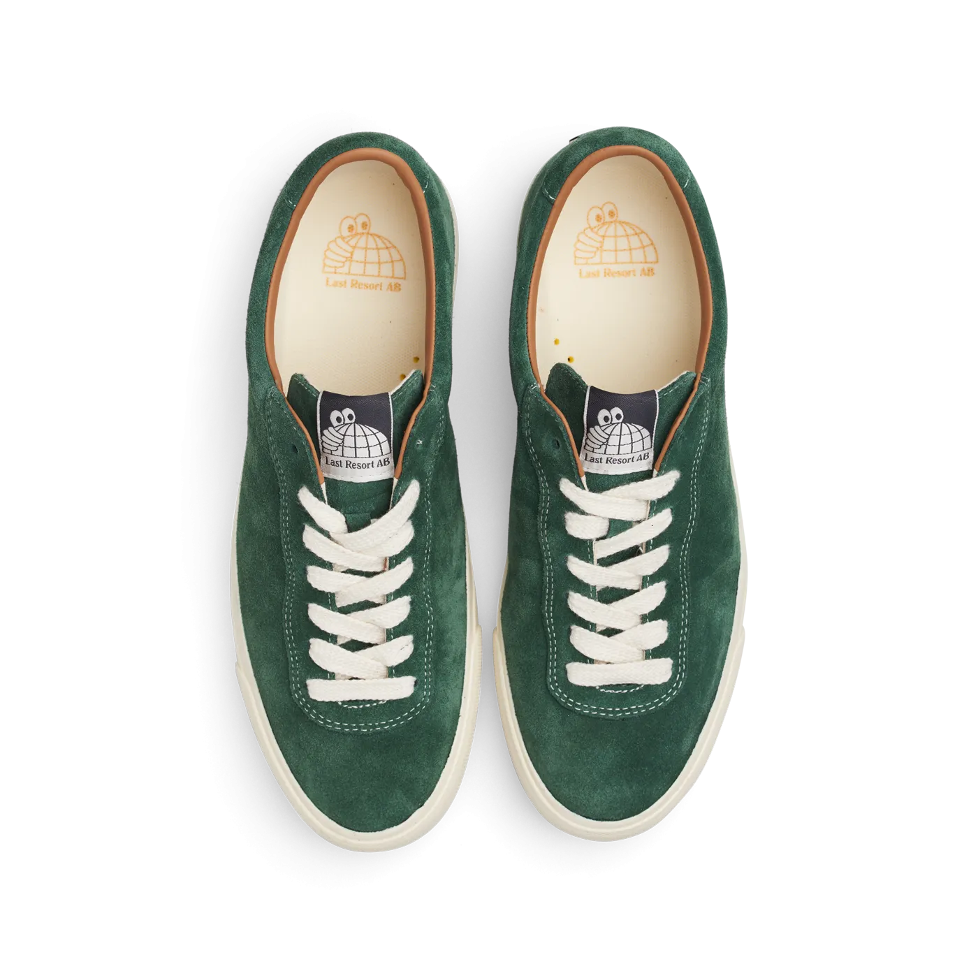 Last Resort VM001 Suede Lo: Elm Green/White