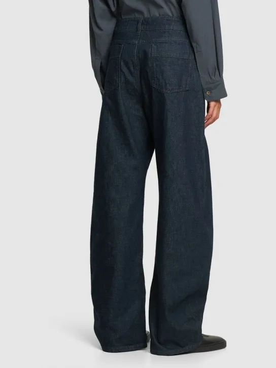 Lemaire   High waist curved cotton jeans 