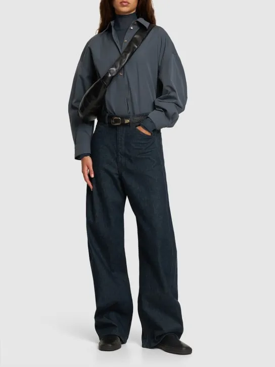 Lemaire   High waist curved cotton jeans 