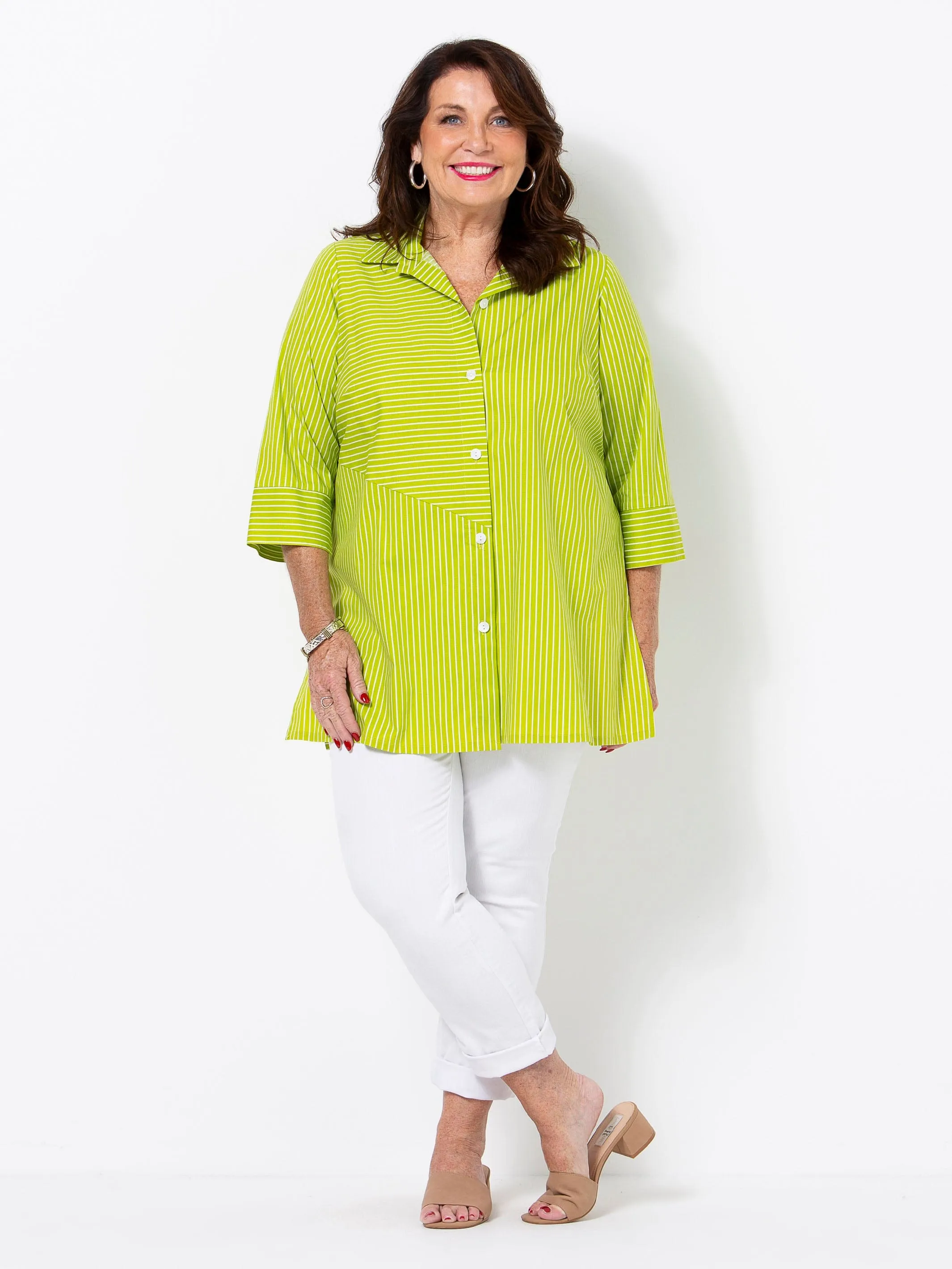 Lime Stripe Shirt