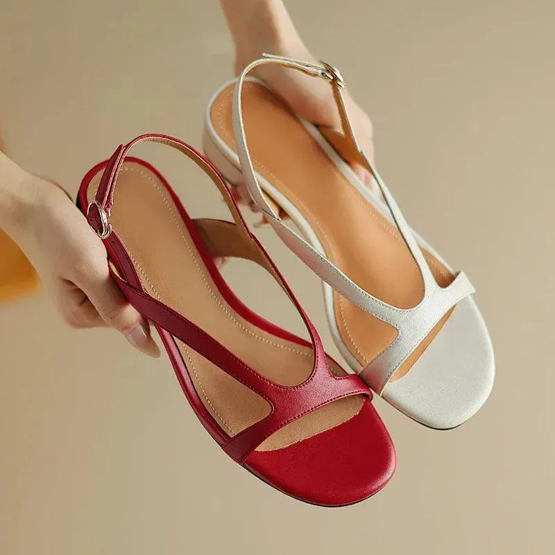 Low-Heeled Open-Toe Women Sandals