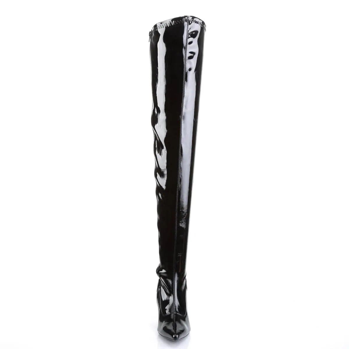 LUST-3000 Black Thigh High Boots