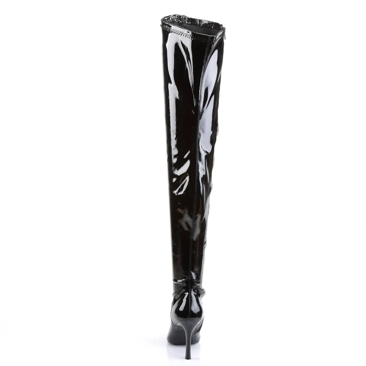 LUST-3000 Black Thigh High Boots