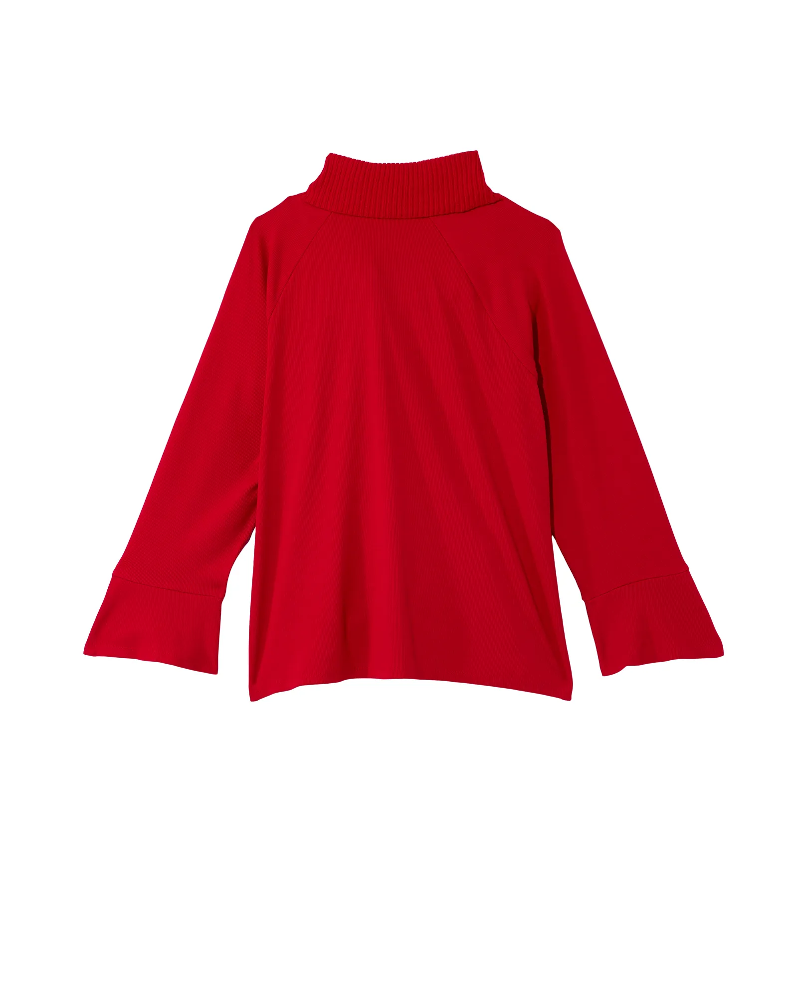 Maddie Split Neck Top | Red