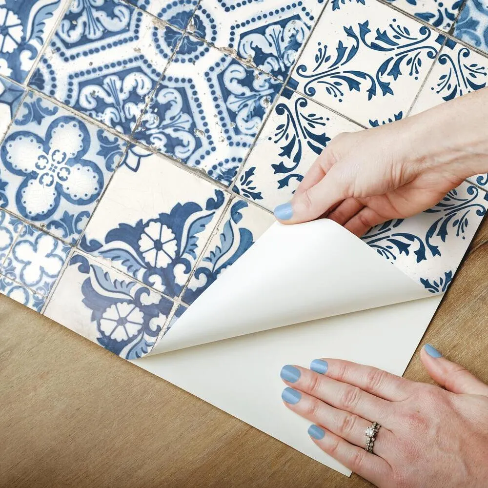 Mediterranean Tile Peel and Stick Wallpaper