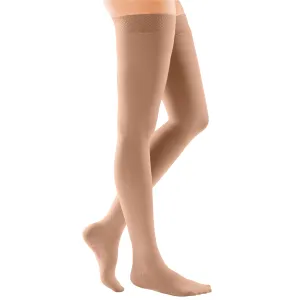 mediven comfort 15-20 mmHg thigh beaded topband closed toe petite