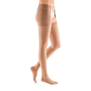 mediven plus 40-50 mmHg thigh waist attachment right open toe petite
