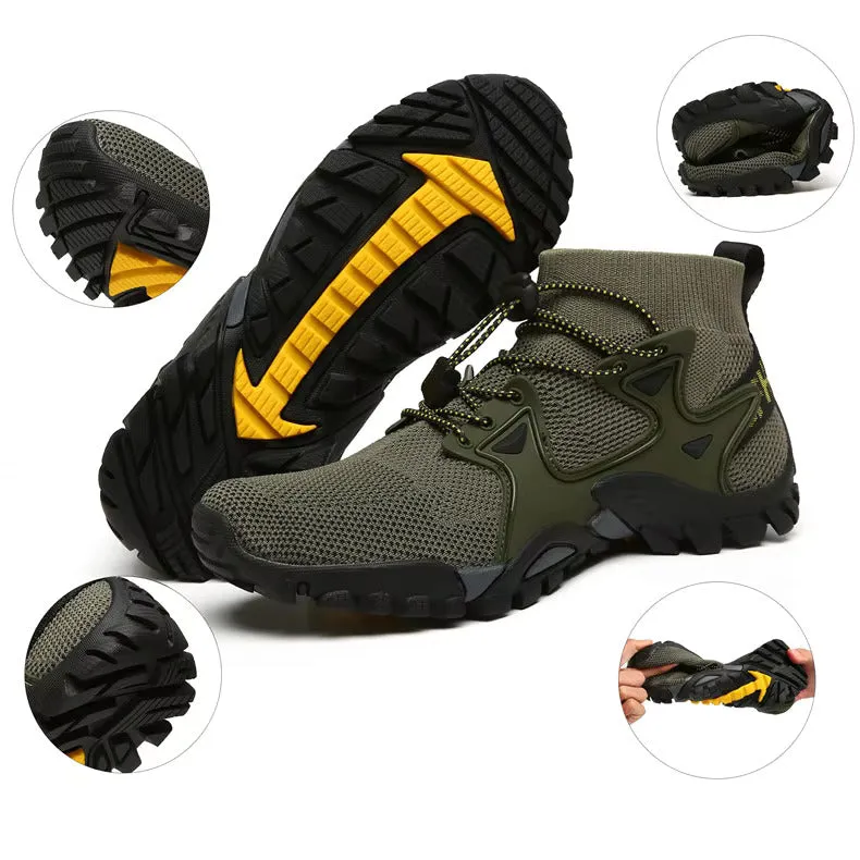 Men's Breathable High-Top Hiking Shoes