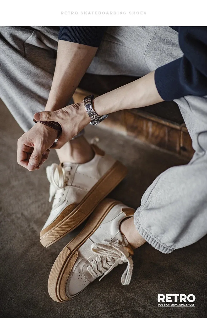 Men's Low Top Casual Breathable Skateboarding Shoes T