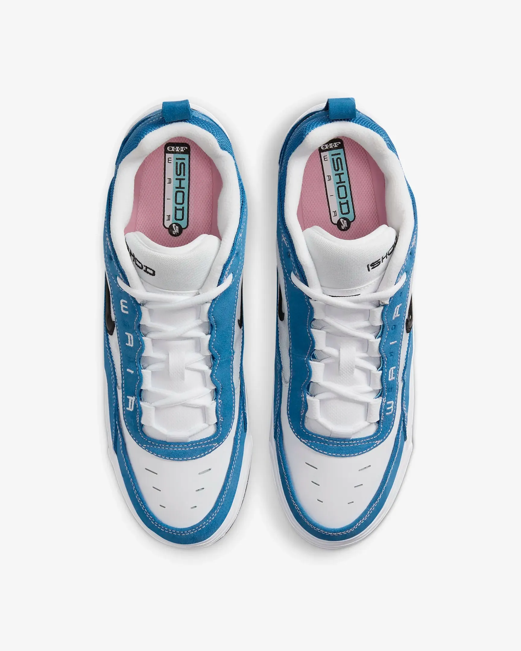 Nike SB Air Max Ishod Skate Shoes - Star Blue/White/Medium Soft Pink/Black