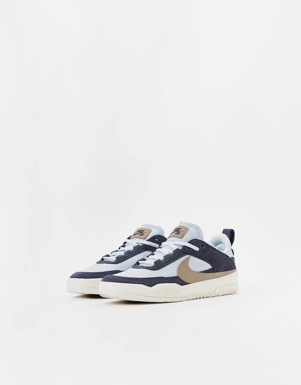 Nike SB Day One GS Kids Skate Shoes - Thunder Blue/Khaki-Blue Tint-Sail