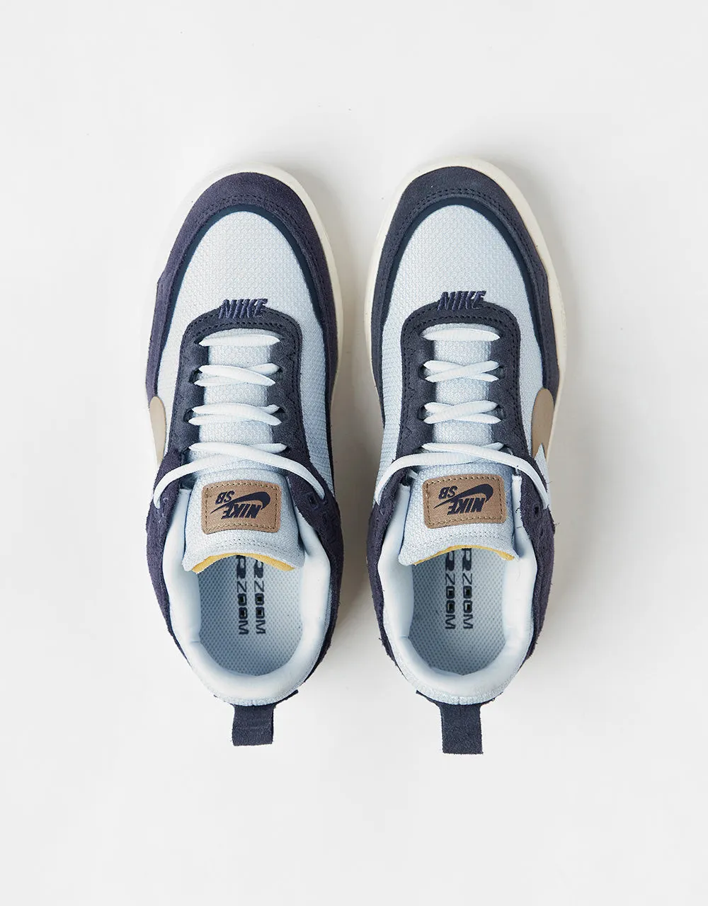 Nike SB Day One GS Kids Skate Shoes - Thunder Blue/Khaki-Blue Tint-Sail