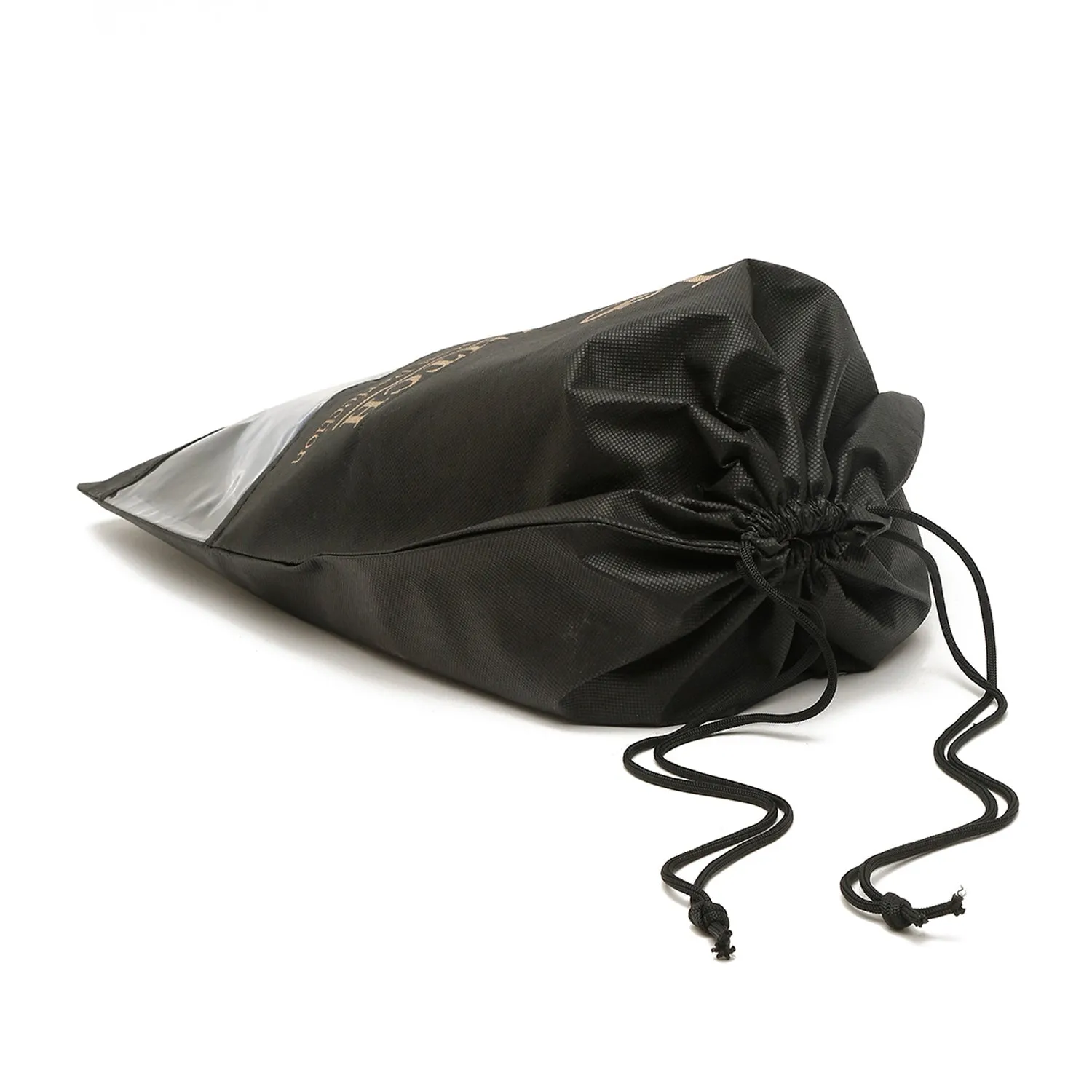 Non Woven Shoe Bag Pack Of  6 Black See-Thru & Beige Plain