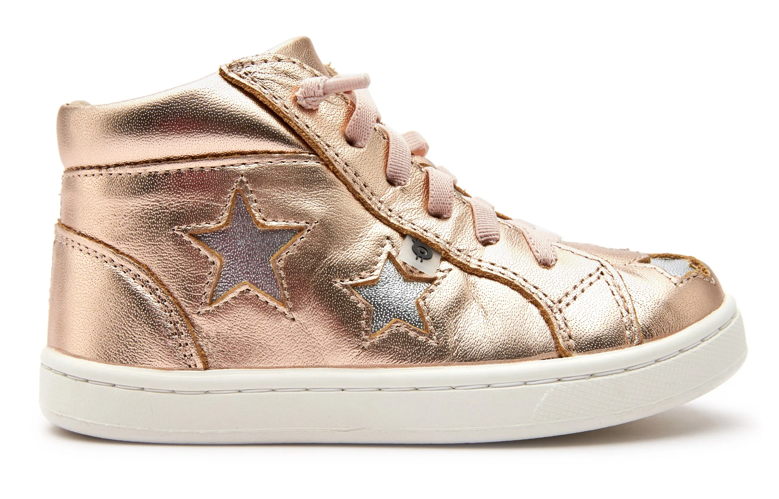 Old Soles Girl's and Boy's Starey High Top Sneaker, Copper/Silver