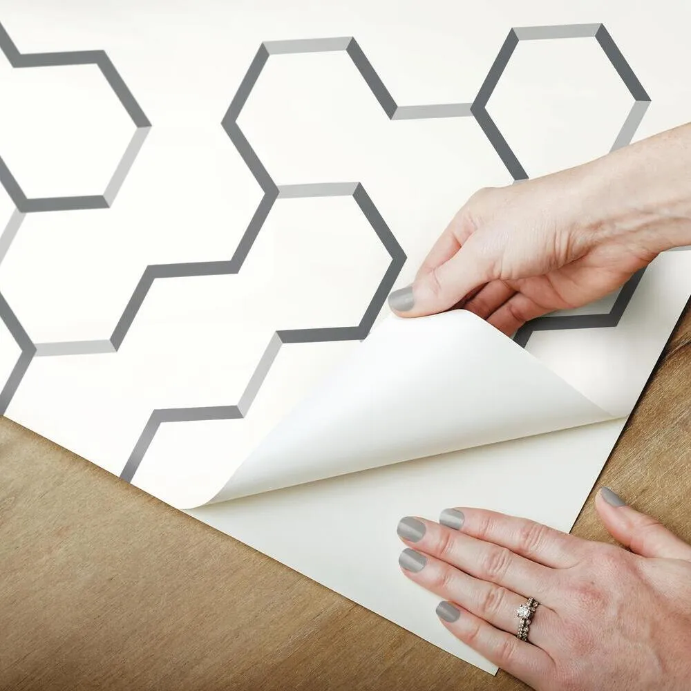 Open Geometric Peel and Stick Wallpaper