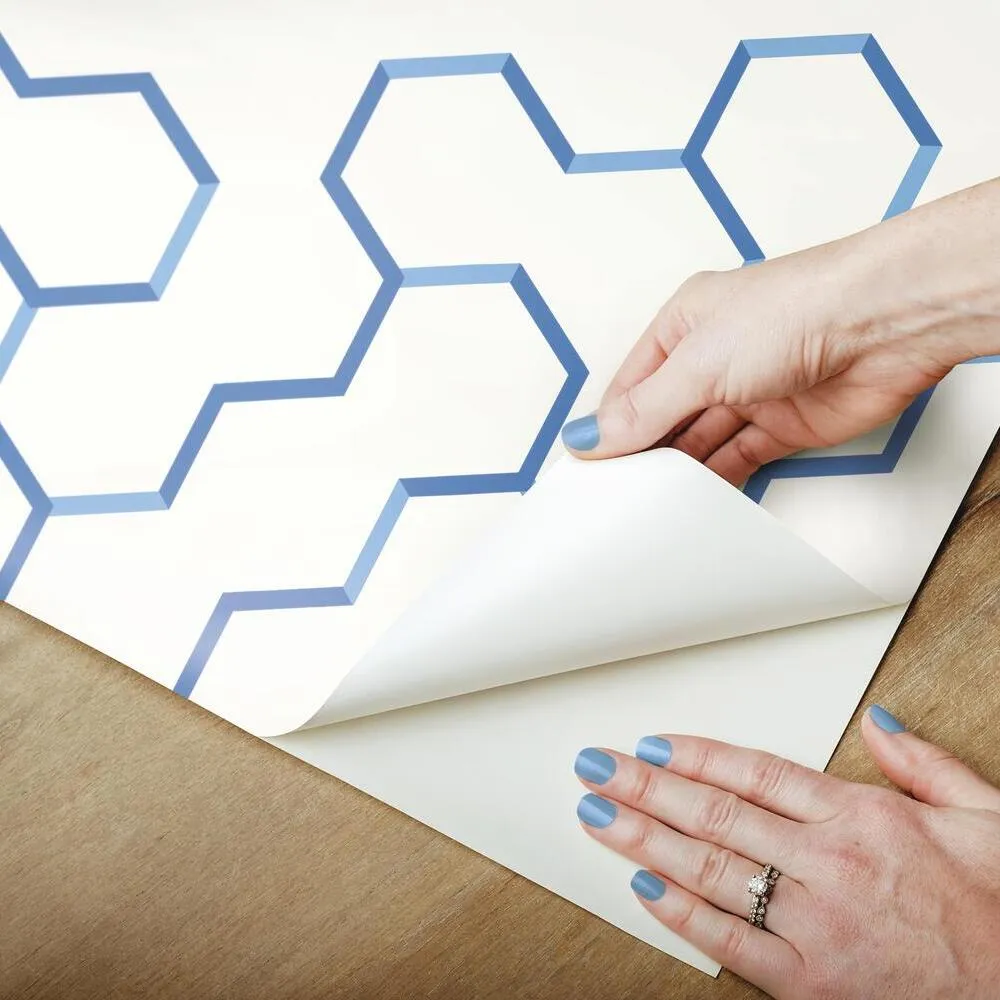 Open Geometric Peel and Stick Wallpaper