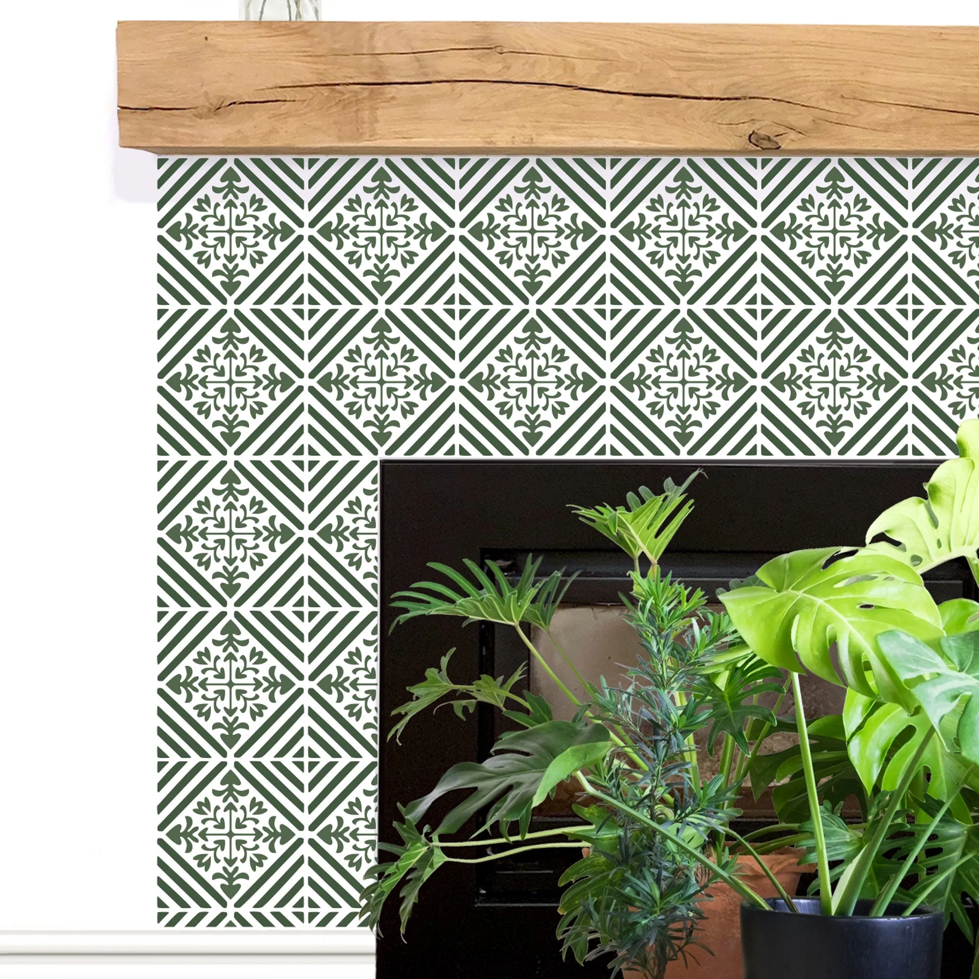 Oregon Tile Repeat Stencil