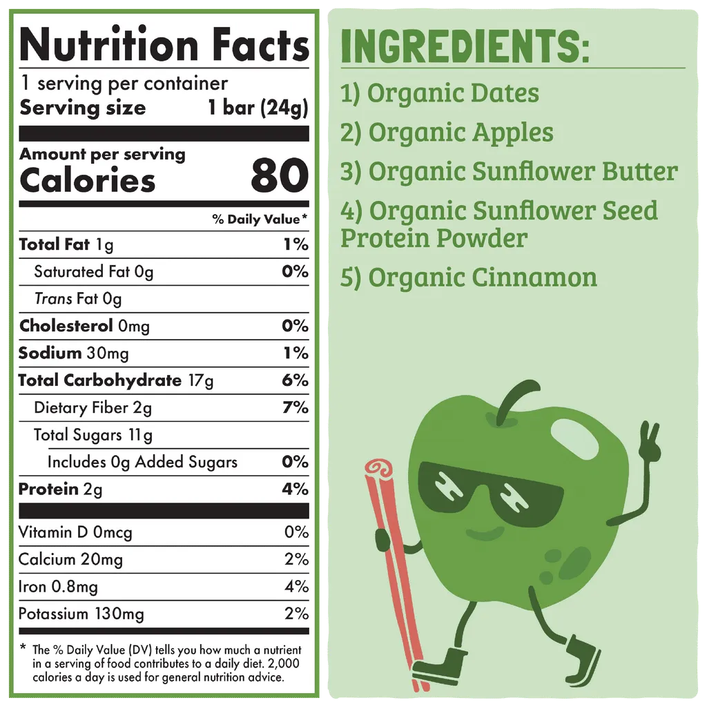 Organic Kids Snack Bar - Apple Pie (Pack)