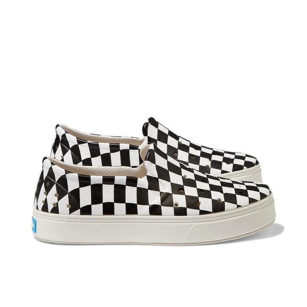 People Footwear The Slater Kids Checker: Picket White (Graphic)
