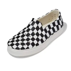 People Footwear The Slater Kids Checker: Picket White (Graphic)