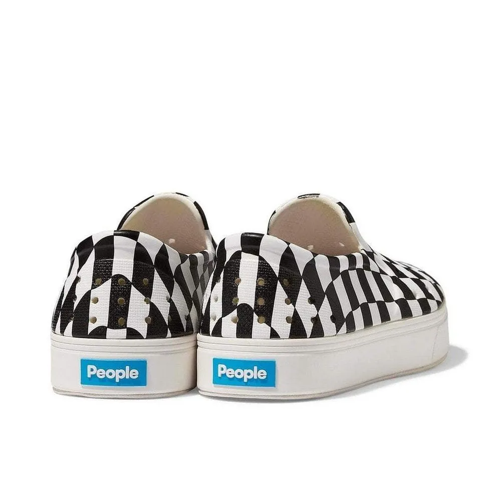 People Footwear The Slater Kids Checker: Picket White (Graphic)