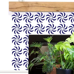 Pinwheel Tile Repeat Stencil