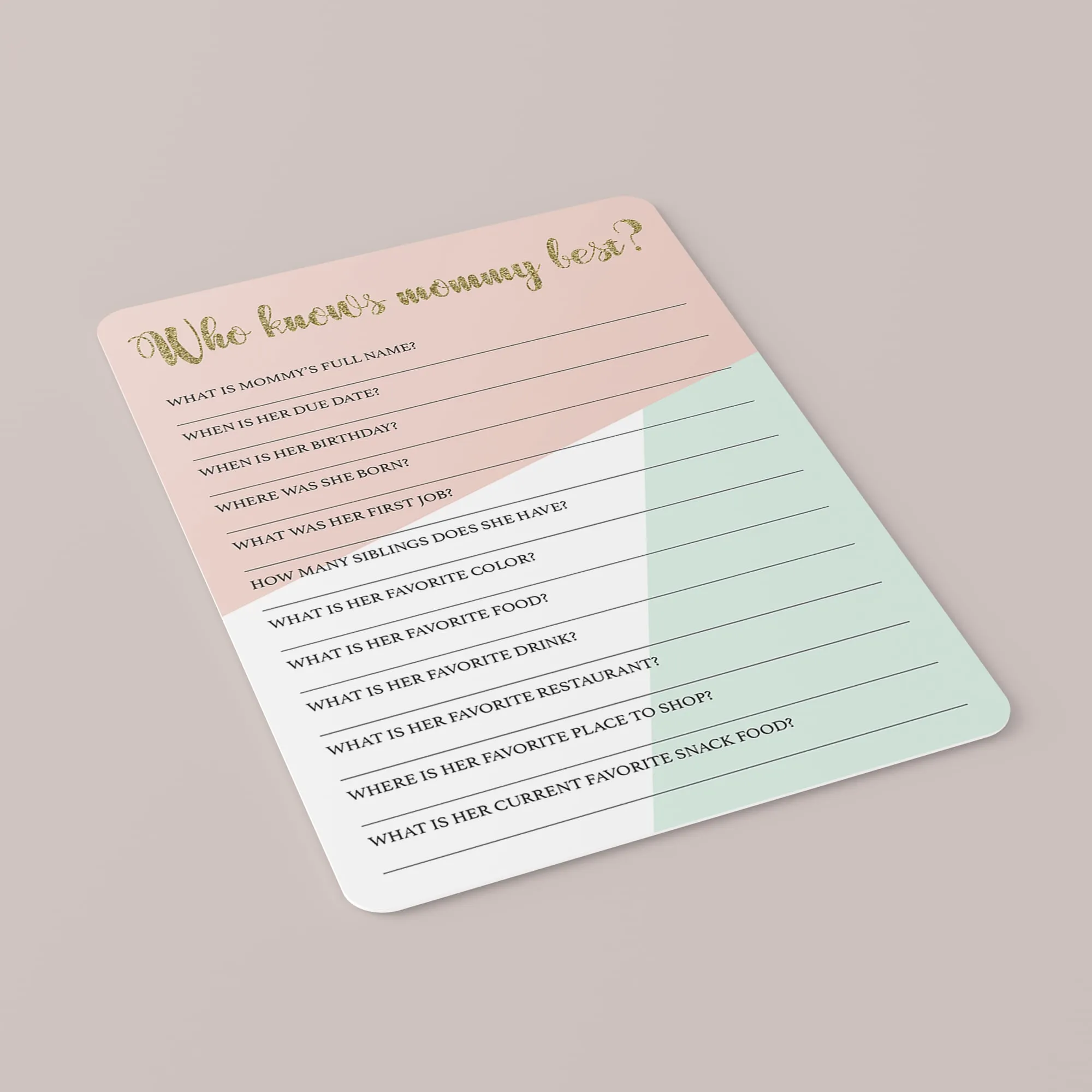 Printable Games for Pastel Baby Shower