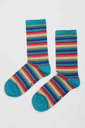 Seasalt Womens Sailor Socks Playwork Azurite Mix AC00182R