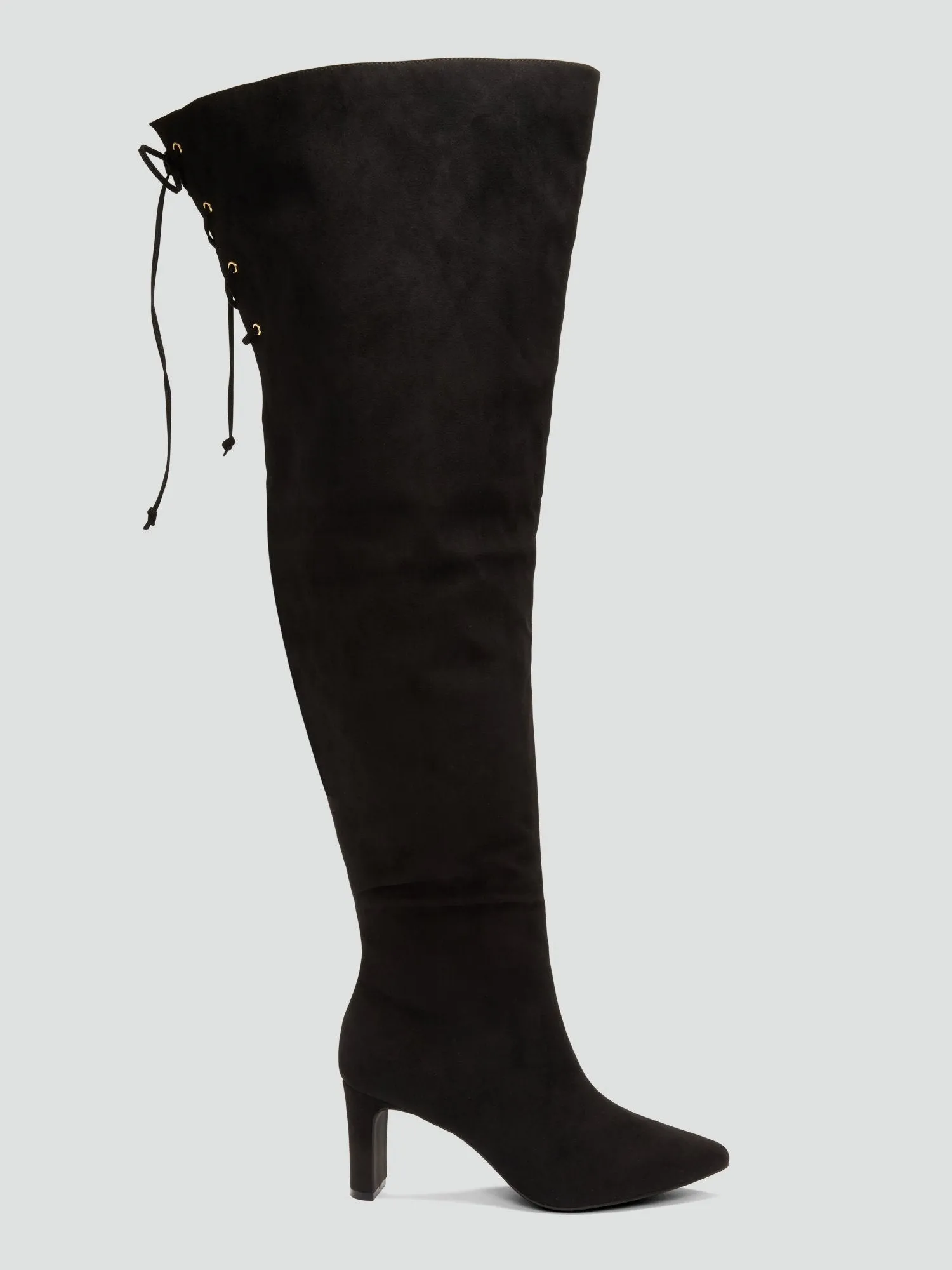Suidi Faux Suede Thigh-High Boots