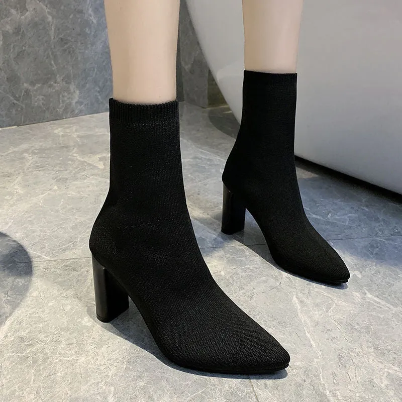 Toleet Stretch Knit Socks Boots