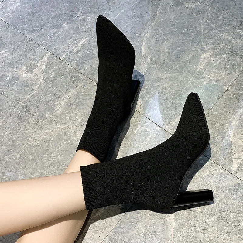 Toleet Stretch Knit Socks Boots